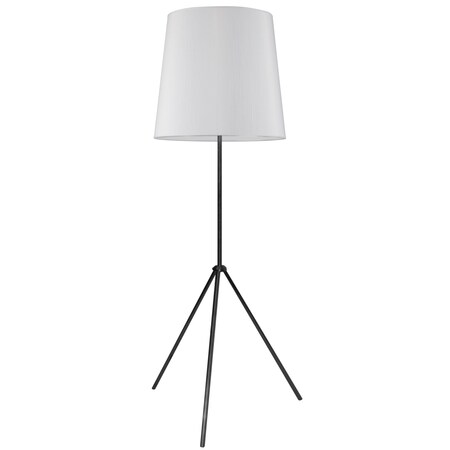 Dainolite 1Lt 3 Leg Drum Floor Fixture W/Jtone White OD3-F-790-MB